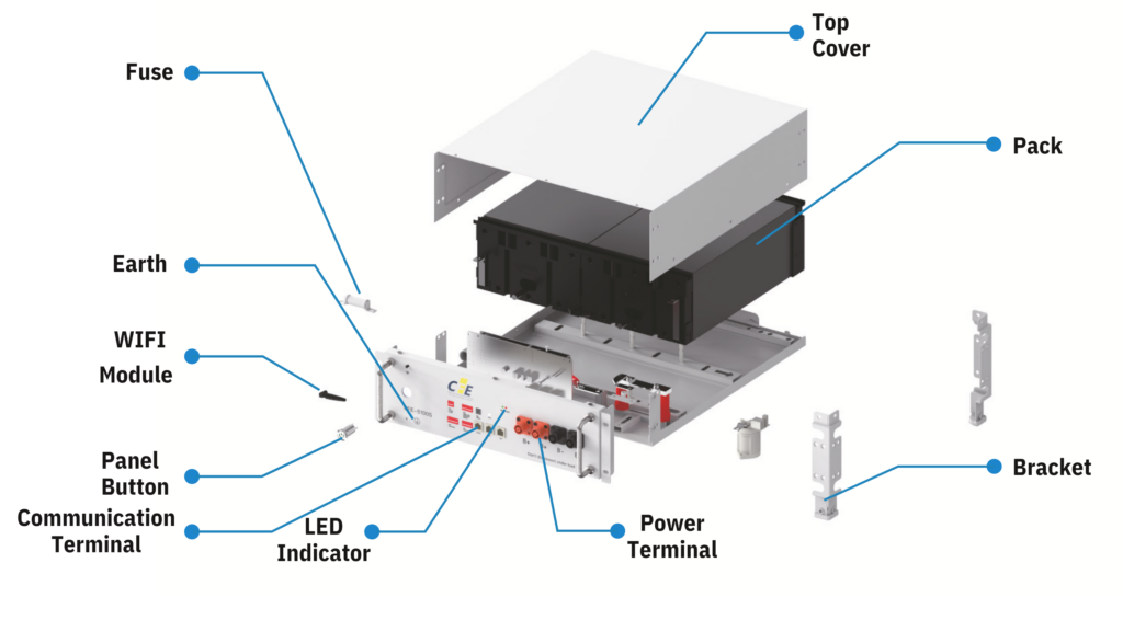 CFE 5.12kWh Lithium Ion Battery