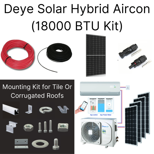 Deye Solar Hybrid Aircon (18000 BTU Kit)